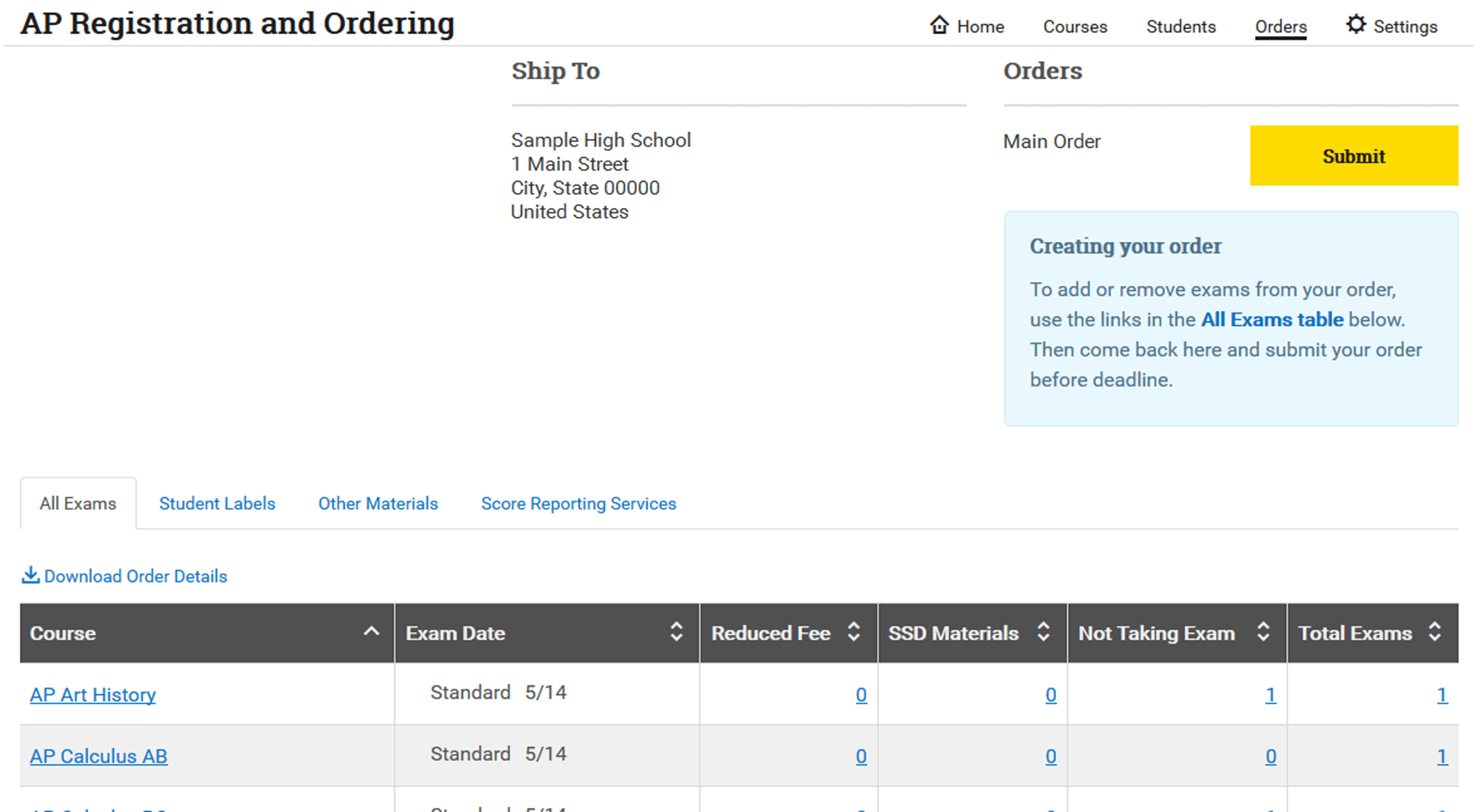How do I submit my exam order? Ordering Help AP Central The